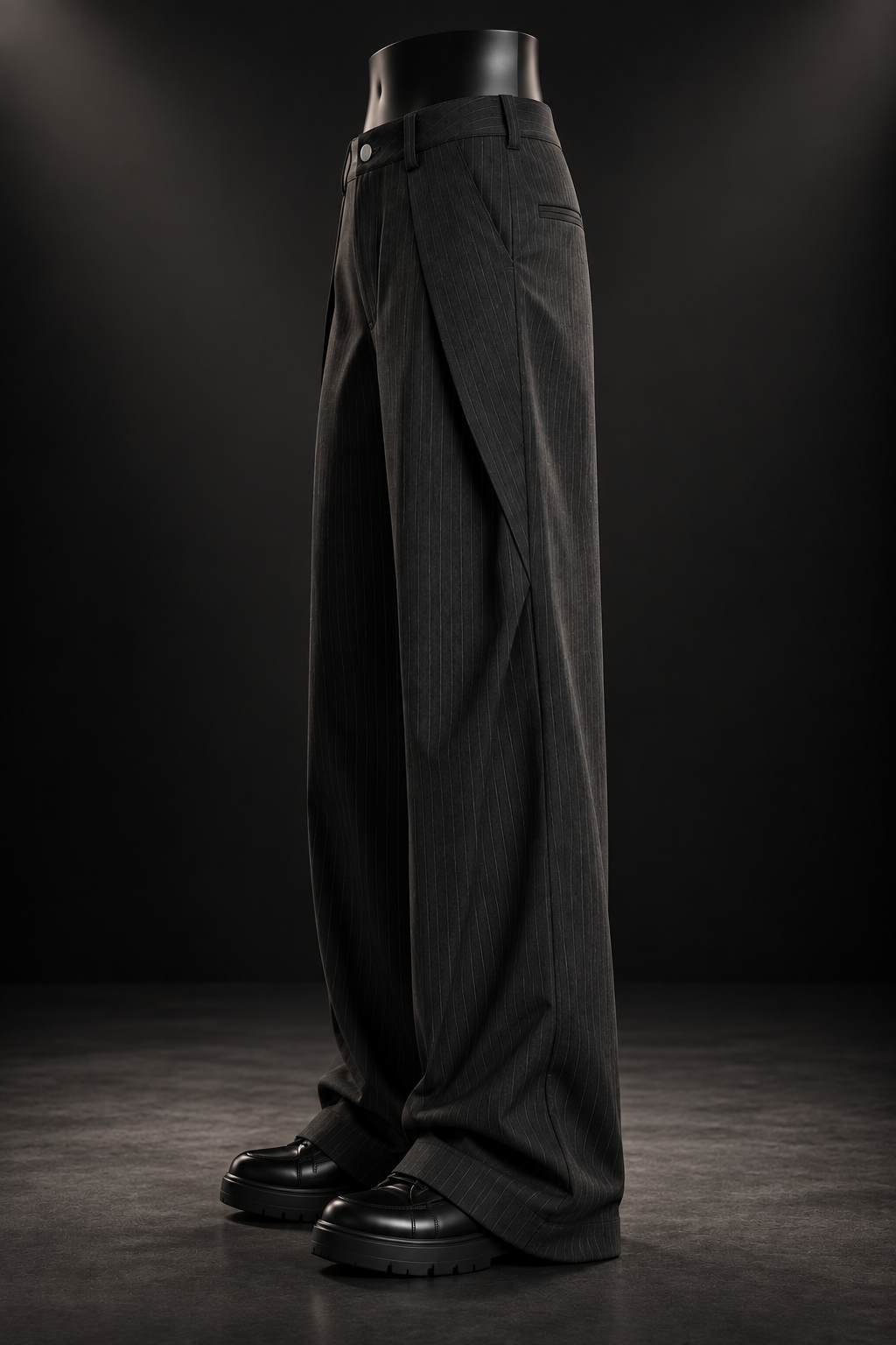 Vertical Striped Dress Pants
