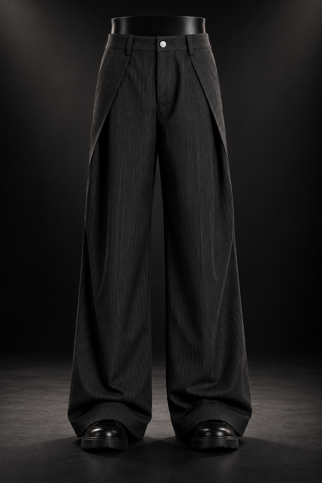 Vertical Striped Dress Pants