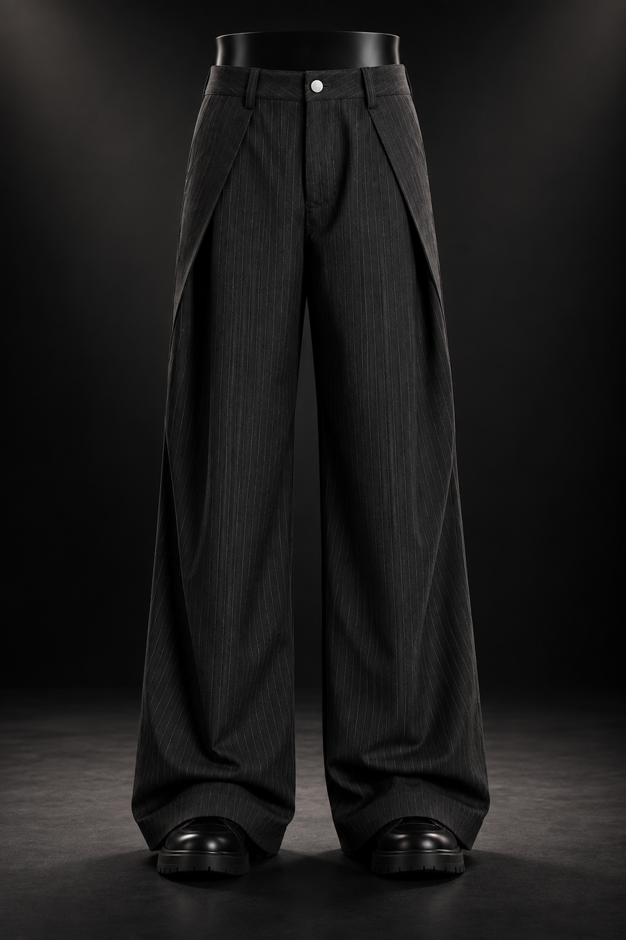 Vertical Striped Dress Pants